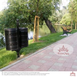 Coș de Gunoi Metalic Stradal URBAN 2