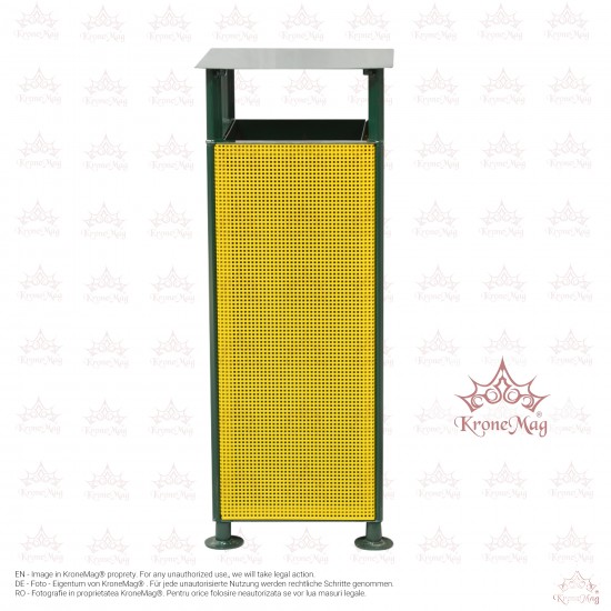 Coș de Gunoi Stradal cu Capac URBAN 27C