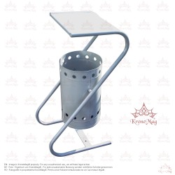 Coș Gunoi Metalic, Stradal Rabatabil cu Capac URBAN 18.C