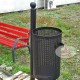 Coș Gunoi Metalic,Stradal cu Scrumieră URBAN 1.P.S