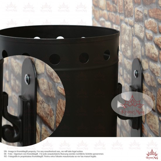 Coș Gunoi Metalic Stradal,de Perete URBAN 12