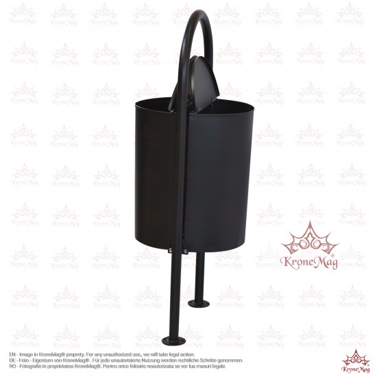 Coș Gunoi Metalic Stradal,Dublu cu Capac URBAN 26.C Coș Gunoi Metalic Stradal,Dublu cu Capac URBAN 26.C