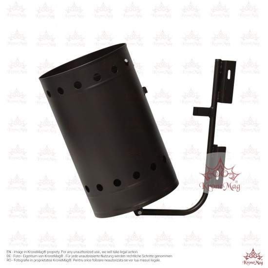 Coș Gunoi Metalic Stradal cu prindere pe Stâlp URBAN 11