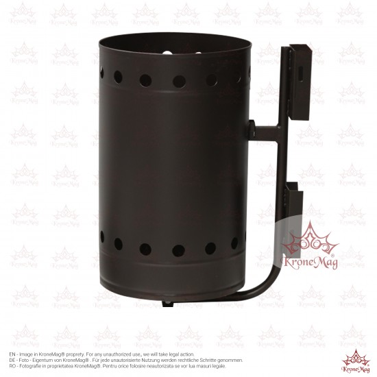 Coș Gunoi Metalic Stradal cu prindere pe Stâlp URBAN 11