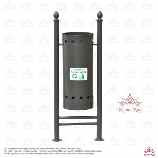 Coș Gunoi Metalic Stradal URBAN 3