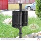 Coș Gunoi Exterior cu Scrumieră URBAN 2.S