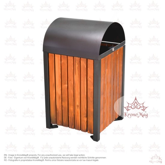 Coș Gunoi Exterior Stradal cu Capac URBAN 9C