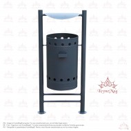 Coș Gunoi Exterior cu Capac și Scrumieră URBAN 4CS