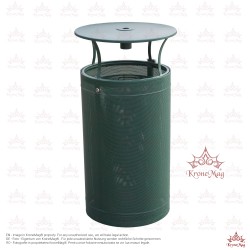  Coș Gunoi cu Capac și Scrumieră URBAN 10-CSP