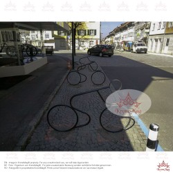 Suport de Biciclete Stradal Metalic Individual BICYCLE-2
