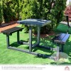 Set Mobilier Exterior Parc, Grădină, Masă și Bănci CÂMPINA - DUO