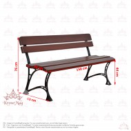 Bancă  Grădină și Terasă BERLIN