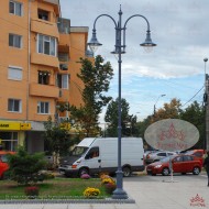 Stâlp Iluminat Stradal Metalic cu Ornamente Fontă T145-H3