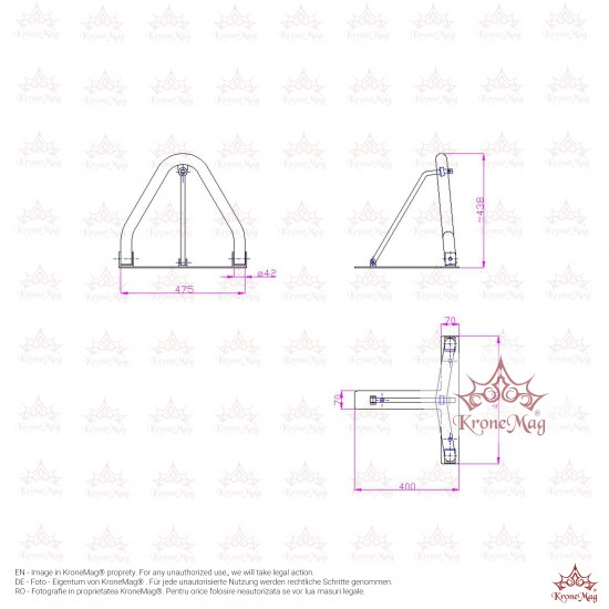 Blocator Metalic Rabatabil pentru Parcare BLP-1