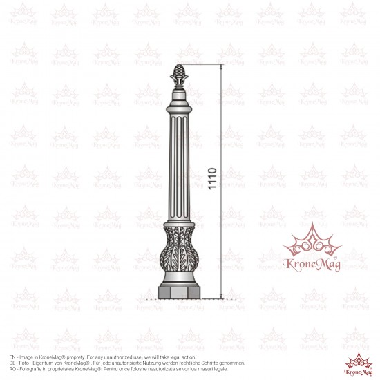 Stâlp Delimitare Spații și Parcare 901
