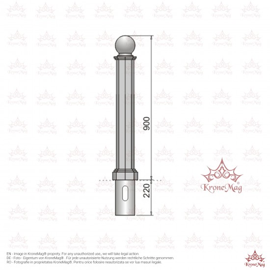 Stâlp Delimitare Spații și Parcare 903.L