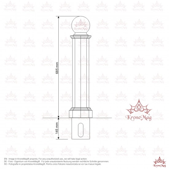 Stâlp Delimitare Spații și Parcare 903
