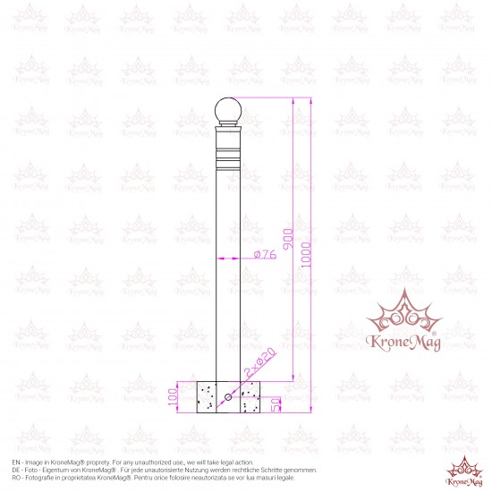Stâlpișor Delimitator DEL-5B