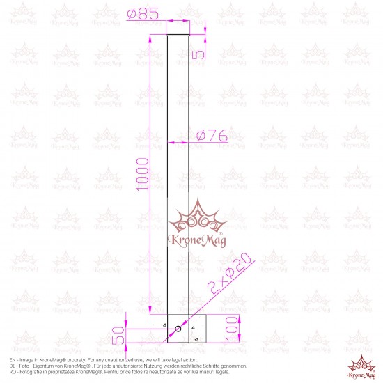 Stâlp Delimitare Acess TRAFFIC-2B