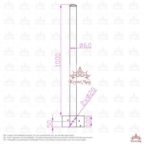 Stâlp Delimitare Acess TRAFFIC-1B