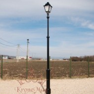 Stâlp Iluminat Grădină, Curte Metalic cu Fontă 2PP