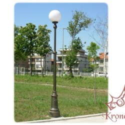 Stâlp Iluminat Grădină, Curte Metalic cu Fontă M6 