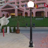 Stâlp Iluminat Grădină, Curte, Terasă din Fontă H-1 