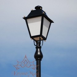 Stâlp Iluminat Parc Metalic cu Ornamente Fontă 2PP