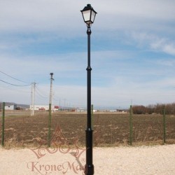 Stâlp Iluminat Parc Metalic cu Ornamente Fontă 2PP