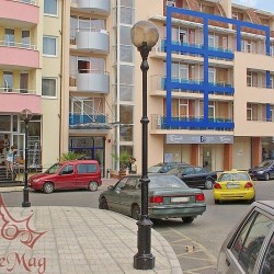 Stâlp Iluminat Parc Metalic cu Ornamente Fontă M1