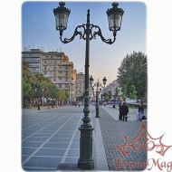 Stâlp Iluminat Decorativ pentru Parc din Fontă D1-S2