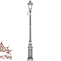 Stâlp Ornamental Iluminat din Fontă D1-1b