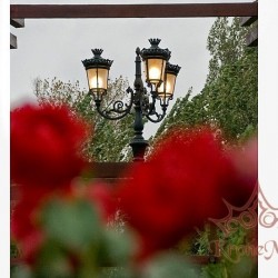 Stâlp Iluminat Decorativ pentru Parcuri din Fontă G31-C3