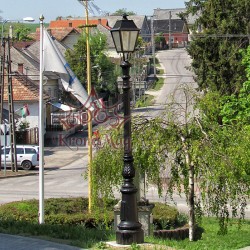 Stâlp Iluminat Decorativ pentru Parc din Fontă R-1b Stâlp Iluminat Decorativ pentru Parc din Fontă R-1b