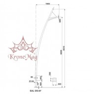 Stâlp Iluminat Exterior Stradal din Aluminiu SAL DS-87