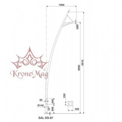 Stâlp Iluminat Exterior Stradal din Aluminiu SAL DS-87 Stâlp Iluminat Exterior Stradal din Aluminiu SAL DS-87