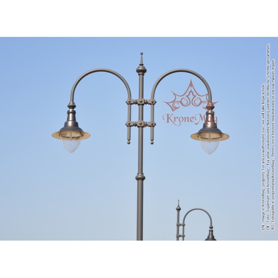 Stâlp de Iluminat Metalic Stradal cu Fontă T28-H2