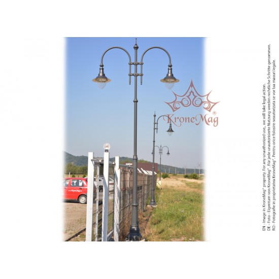 Stâlp de Iluminat Metalic Stradal cu Fontă T28-H2