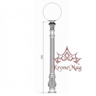 Stâlpișor Iluminat Exterior Parc SI-927 - Glob 300