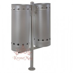 Coșuri de Gunoi Metalice pentru Parcuri, Dublu URBAN 29