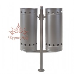 Coșuri de Gunoi Metalice pentru Parcuri, Dublu URBAN 29