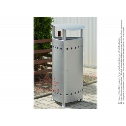 Coș Gunoi Metalic cu Capac URBAN 16.C