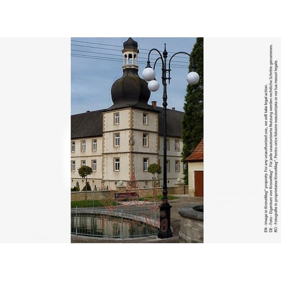 Stâlp Iluminat Stradal Decorativ din Fontă D2-H3